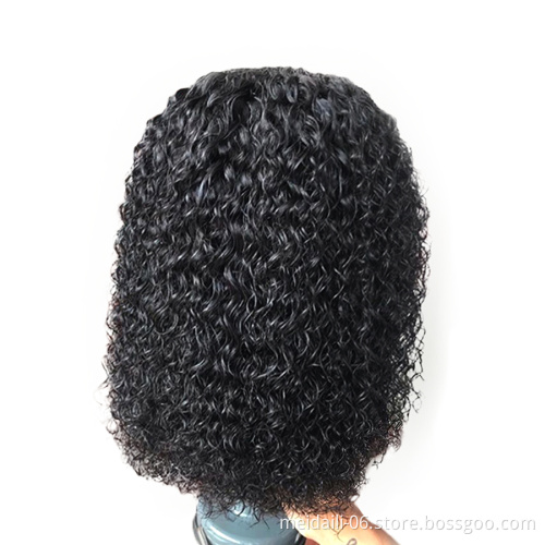Lace Frontal Human Hair Wigs for Black Women Remy Brazilian Kinky Curly Lace Front Wig